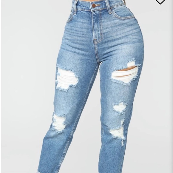 Fashion Nova Denim - Fashion nova “got it from my mama  jeans” NWT